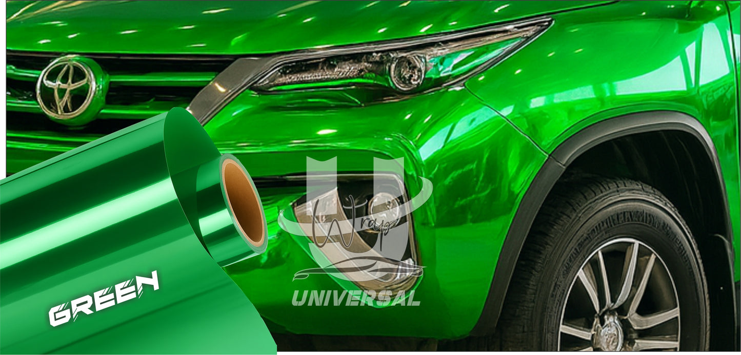 Wrap Cromado Verde Esmeralda