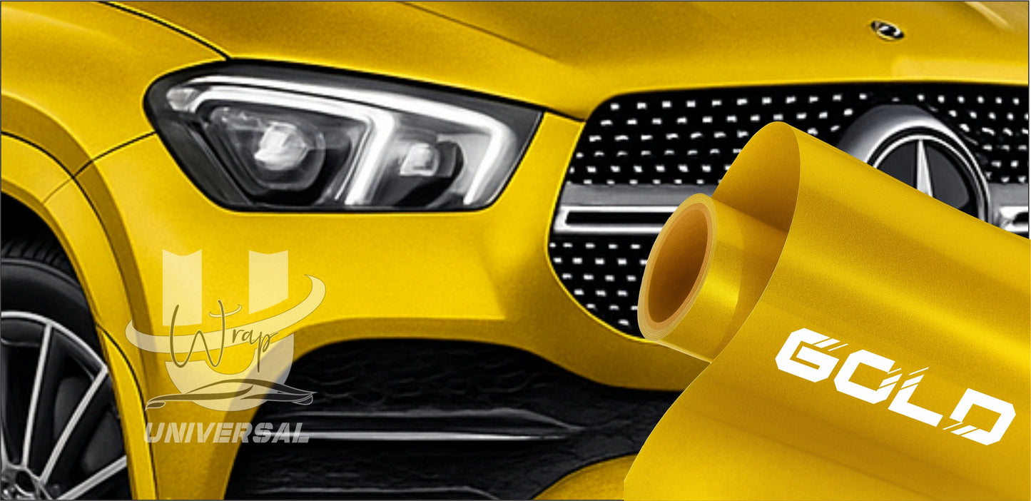 Wrap Súper Glossy Metálico – Dorado Premium