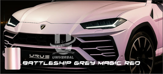 Gris Acorazado - Rojo Mágico